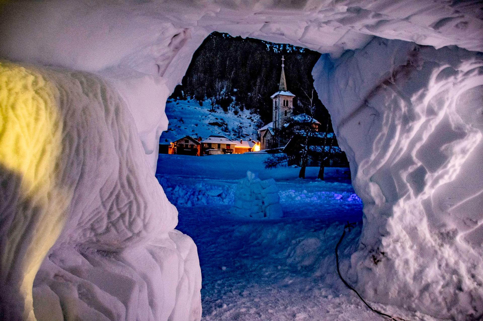 Grotte de neige